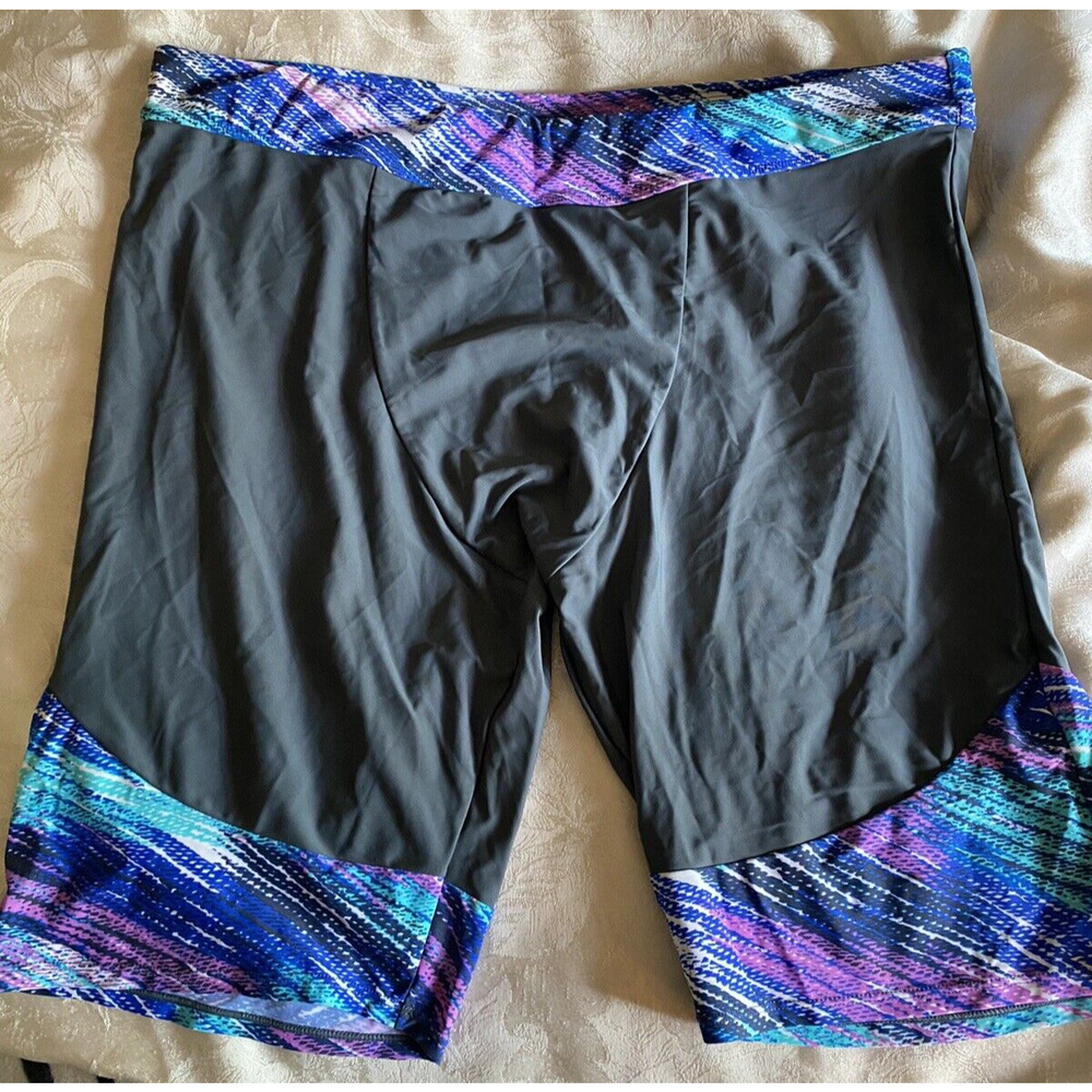 Gray bicycle legging capri womens plus Size 4XL